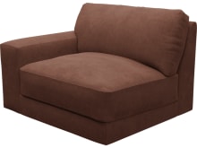 Monica Muse Rust Left Arm Facing Chair Module color Muse Rust