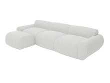 Malmo Kent Bisque Sofa with Ottoman - 4 Piece color Kent Bisque