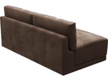 Haven Muse Chocolate 2 Seater Armless Sofa Module color Muse Chocolate