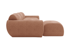 Malmo Muse Dusk Sofa with Ottoman - 4 Piece color Muse Dusk