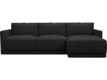 Haven California Charcoal Chaise Sofa - 3 Seater color California Charcoal