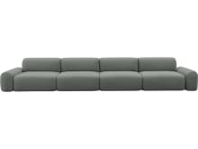 Beckett Tribute Storm Modular Sofa - 4 Seater color Tribute Storm