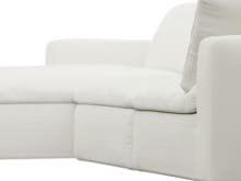 Cloud Deep Tribute Shell Modular Sofa - 3 Seater Chaise color Tribute Shell