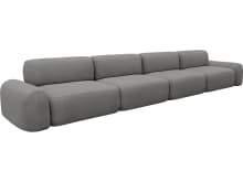 Beckett California Slate Modular Sofa - 4 Seater color California Slate