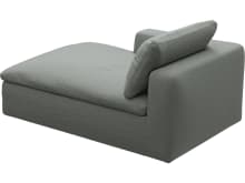 Cloud Deep Chaise Left Module Tribute Storm color Tribute Storm