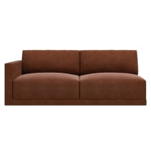 Haven Muse Rust Left Arm Facing 3 Seater Module color Muse Rust
