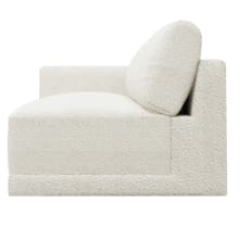 Haven Boucle Ivory Left Arm Facing 3 Seater Module color Boucle Ivory
