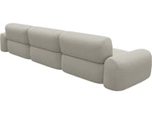 Beckett Noa Desert Modular Sofa - 3 Seater color Noa Desert