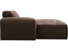 Copenhagen Muse Chocolate Left Arm Facing Chaise Module color Muse Chocolate