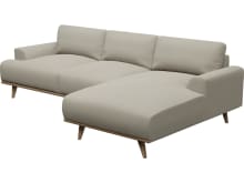Dane Plaza Natural Chaise Sofa - 3 Seater color Plaza Natural