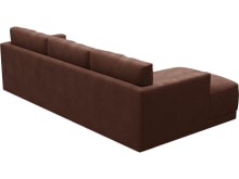 Haven Apt Muse Rust Chaise Sofa color Muse Rust