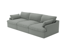 Retreat Tribute Storm Modular Sofa - 3 Piece color Tribute Storm