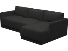 Haven Apt California Charcoal Chaise Sofa color California Charcoal