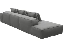 Riley Maya Flint Modular Sofa - 1x Arm, 2x Armless, 1x Left Terminal color Maya Flint