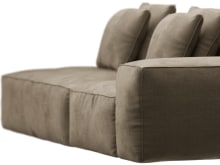 Riley Tribute Walnut Modular Sofa - 1x Arm, 1x Armless, 1x Left Terminal color Tribute Walnut
