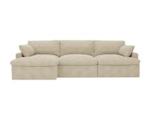 Retreat Avon Taupe Chaise Sofa - 3 Seater color Avon Taupe