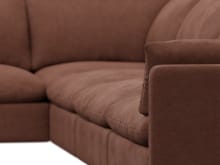 Willow Muse Rust Modular Sofa - 6 Seater LAF Terminal color Muse Rust