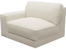 Monica Alpine Mist Left Arm Facing Chair Module color Alpine Mist