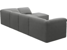 Kai Maya Flint Modular Sofa - 5 Seater and Ottoman color Maya Flint