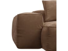Riley Tribute Chestnut Modular Sofa - 3 Seater Chaise color Tribute Chestnut