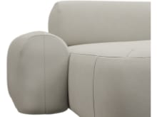 Beckett California Ivory Chaise Sofa - 3 Seater color California Ivory
