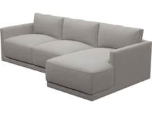 Haven Apt Boucle Pumice Chaise Sofa color Boucle Pumice