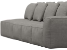Riley Isla Soft Grey Modular Sofa - 1x Arm, 3x Armless, 1x Left Terminal color Isla Soft Grey
