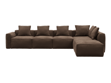 Riley Apt Muse Chocolate Sofa - 6 Seater RAF Terminal color Muse Chocolate
