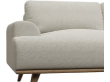 Dane Noa Desert Chaise Sofa - 3 Seater color Noa Desert