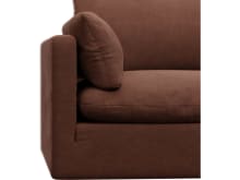 Willow Muse Rust 1 Seat Left Arm Facing Sofa Module color Muse Rust