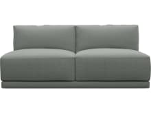 Haven Tribute Storm 2 Seater Armless Sofa Module color Tribute Storm