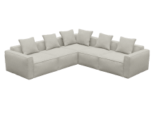 Riley Apt California Ivory Corner Sofa - 5 Seater color California Ivory