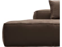 Riley Muse Chocolate Modular Sofa - 1x Arm, 2x Armless, 1x Left Terminal color Muse Chocolate