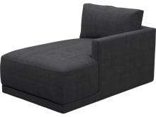Haven Plaza Flint Grey Right Arm Facing Chaise Module color Plaza Flint Grey