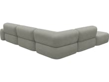 Beckett Toorak Pebble Modular Sofa - 6 Piece color Toorak Pebble