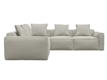 Riley Apt California Ivory Corner Sofa - 5 Seater color California Ivory