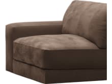 Monica Muse Chocolate Left Arm Facing Chair Module color Muse Chocolate