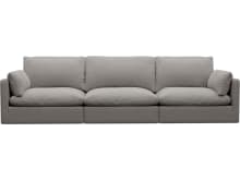 Willow Boucle Pumice Modular Sofa - 3 Seater color Boucle Pumice