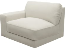 Monica Muse Flax Left Arm Facing Chair Module color Muse Flax