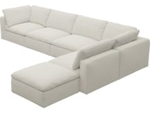 Cloud Deep Boucle Ivory Modular Sofa - 6 Piece color Boucle Ivory