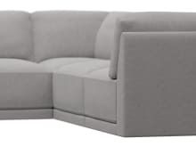 Emily Modular Sofa View Steel - 5 Piece color View Steel