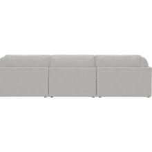 Finley Noa Fog Modular Sofa - 3 Seater and Ottoman color Noa Fog
