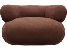Colette Muse Rust Swivel Armchair color Muse Rust
