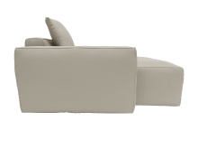 Riley Apt Plaza Natural Chaise Left Arm Facing Sofa Module color Plaza Natural