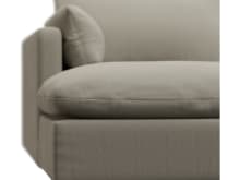 Willow Plaza Natural Chaise Sofa - 3 Seater color Plaza Natural