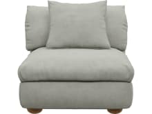Tully Sofa Modules Slip Covers Toorak Pebble color Toorak Pebble