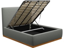 Haven Dark Gas Lift Bed Tribute Storm color Tribute Storm