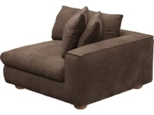 Tully Muse Chocolate Right Arm Facing Chair Module color Muse Chocolate