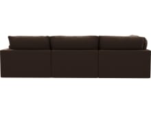 Willow Muse Chocolate Modular Sofa - 5 Seater LAF Terminal color Muse Chocolate
