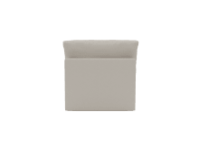 Retreat View Cream Armless Sofa Module color View Cream